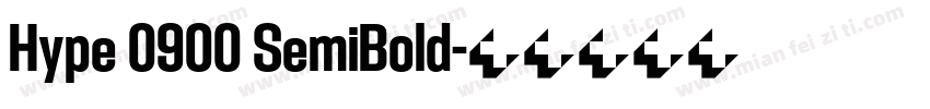 Hype 0900 SemiBold字体转换